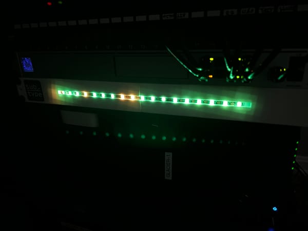Making a 1U blinky light panel for server racks (Blinkenlights!)